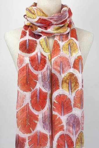 Scarf leaf pattern Kemal
