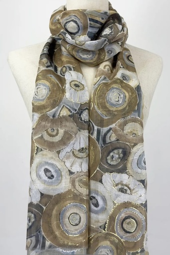[10016217001] Scarf Keyano circles