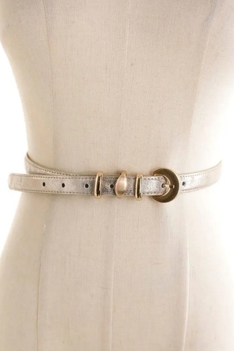 Belt Kaylie moon-shaped buckle