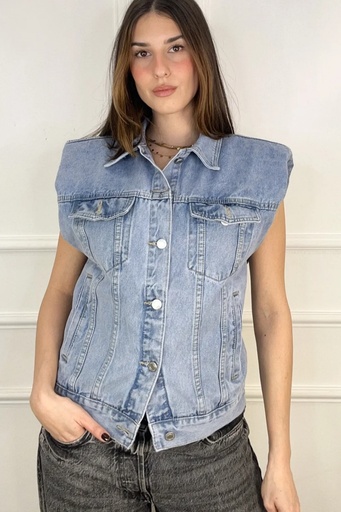 Veste en jean sans manches Juliet