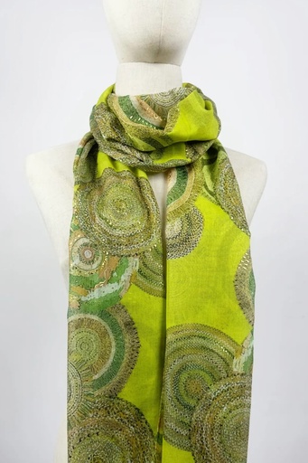 [10016259001] Scarf Kuba circles