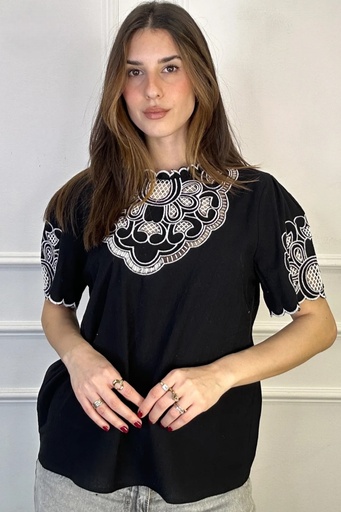T-shirt Koenraad openwork