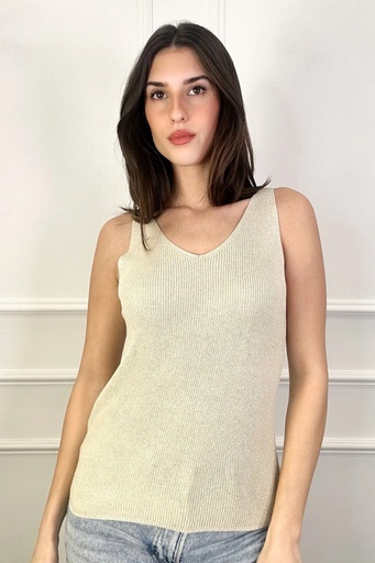 Lurex jersey top Jillian