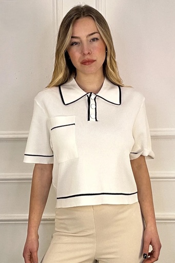 Polo Juultje 3 boutons émaillés