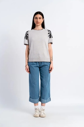 Embroidered t-shirt Kess