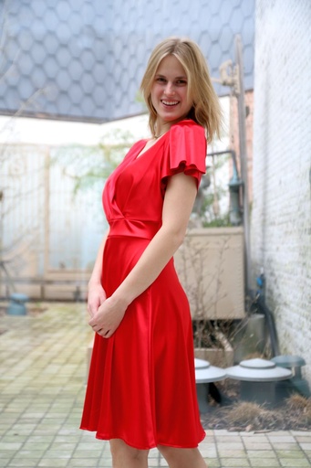 Satin cocktail dress Jitte