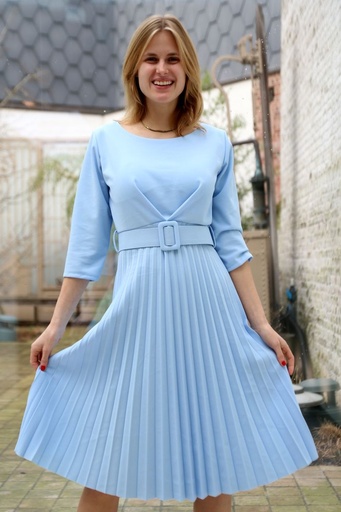 Robe en crêpe Jupe plissée Kaylah