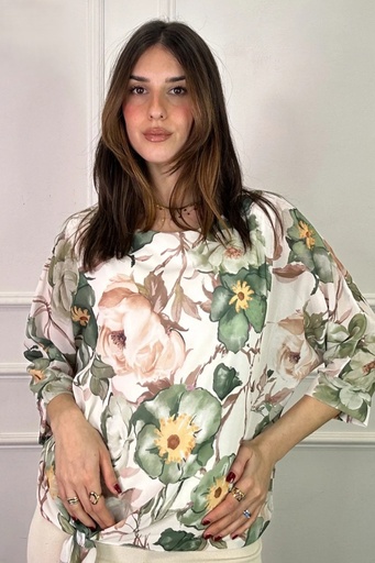 Blouse Kenzie with waist button