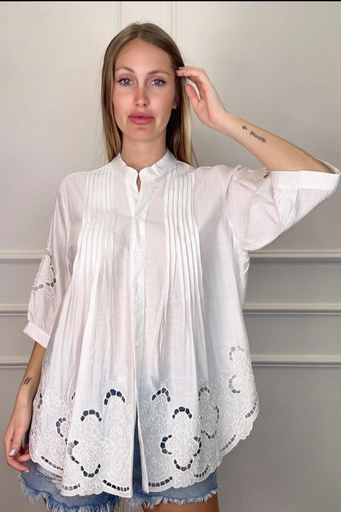 Openwork blouse King