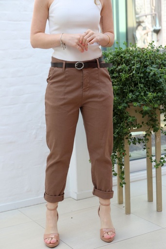 Pants Jelke piqué damask