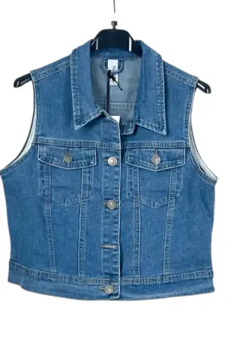 Gilet kraag metalen knopen