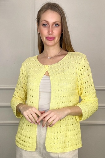[10016517001] Tricot cardigan Jayant openwork