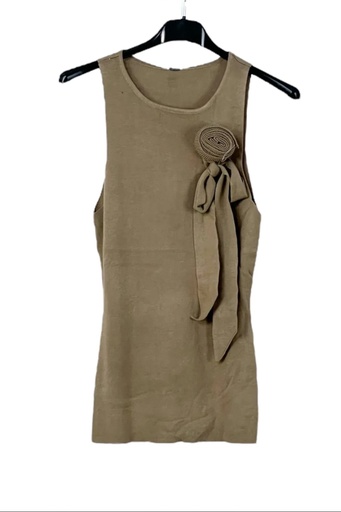 Tricot top Joosje overlay flower