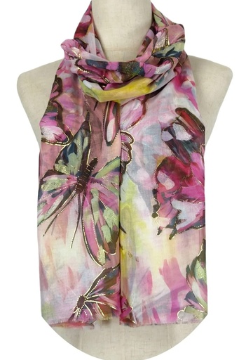 [10016588] Scarf Jarah butterflies