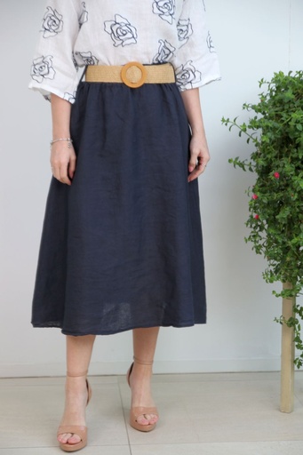 Linen bell skirt Keana