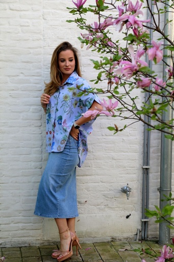 [10016751001] Blouse Krissy wildbloemen