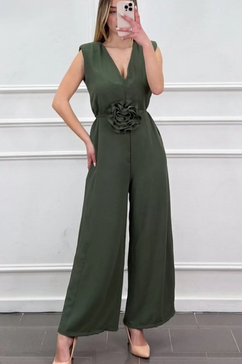 [10016728] Jumpsuit Jaida V-neck deep back split