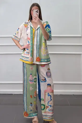 [10016779001] Tuniek en broek Joia pic nic flessen