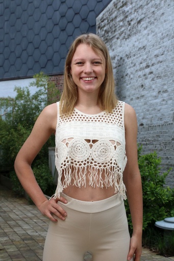 [10016811001] Crocheted top Keaton