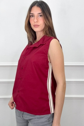 Blouse Josef kraag geknoopt tailleband