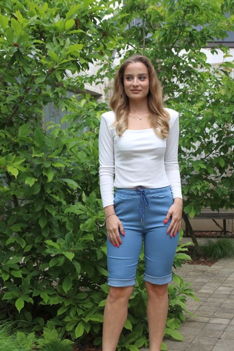 Denim bermuda Jaylani nm 65 rack avec rijglint