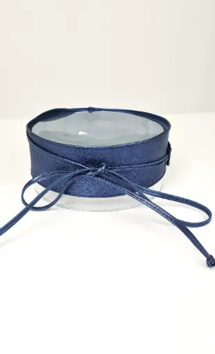 [10017026] Wikkelriem Jovany nm100 metaalcoating echt Italiaans kalfsleder