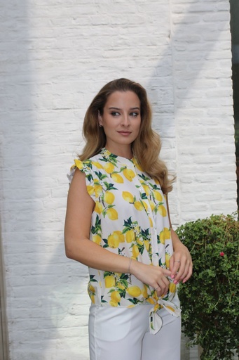 Blouse Kiomy citroenprint