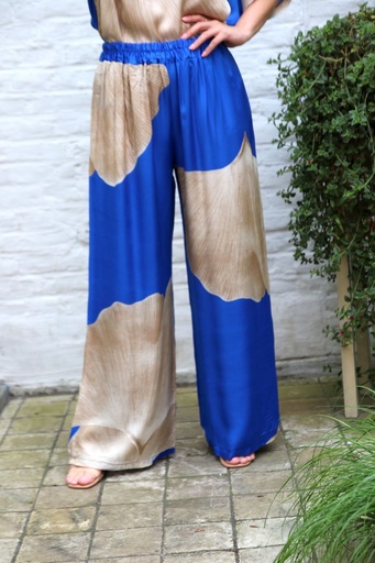 Satin pants ksawier fan leaf nm100