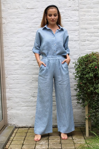 Striped linen pants Kelsang nm100