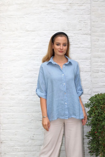Striped linen blouse Kyrian nm100