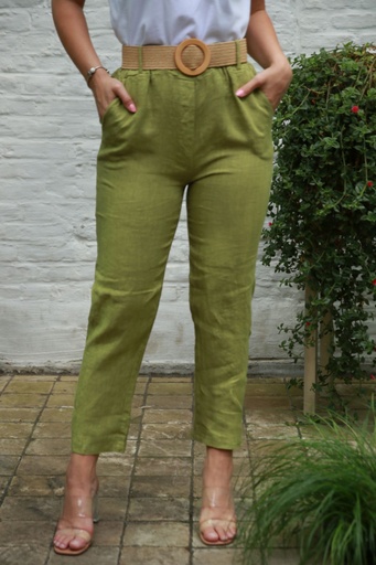 Linen pants Jasmyn nm100 linen slant insert pockets