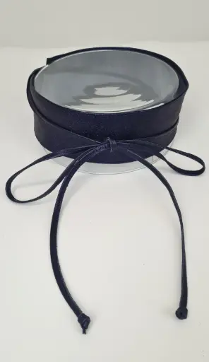 [10017118001] Wikkelriem Jett nm100 metaalcoating echt Italiaans kalfsleder