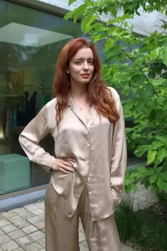Blouse Kayden viscose satijn
