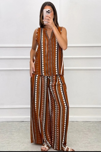 [10017165] Twinset Morris vertical shark tooth print nm100