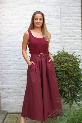 Long dress Lex nm90 open neck up viscose jersey