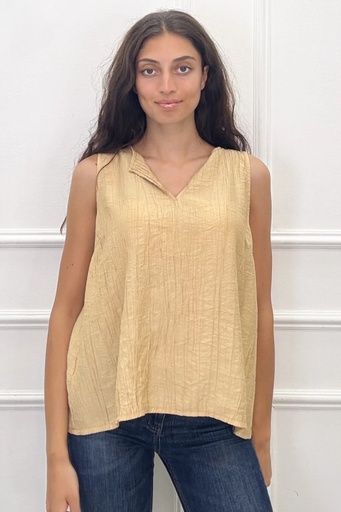 Frilled sleeveless blouse Lorenzo