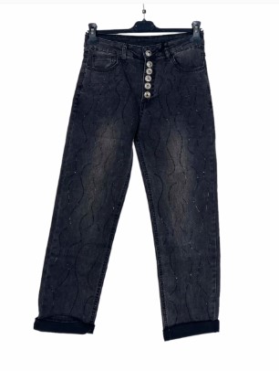 Jeans Maarten met studs en 6 knopen nm75