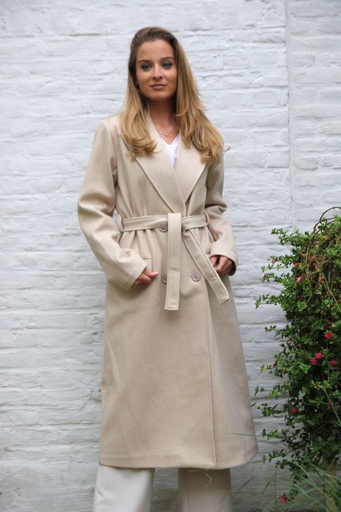 Jacket Lianne nm100 large point collar double row of buttons