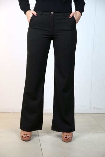 [10017302] Gabardine flarebroek Laure hoge taille 