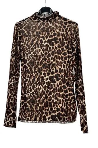 [10017308001] Shirt Martijn jachtluipaardprint rolkraag nm85