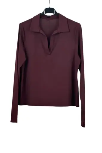 [10017310] T-shirt Mert polokraag v-hals
