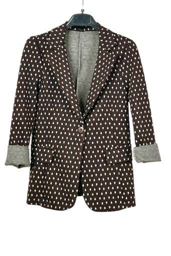 [10017386001] Blazer Lias nm34 luipaardjacquard reverskraag