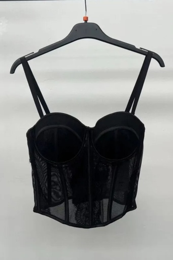 [10017403] Top Lillian cups kant baleinen verstelbare spaghettibandjes