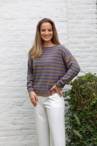 [10017422] Pul Lissa nm80 ingeweven medium horizontale strepen 