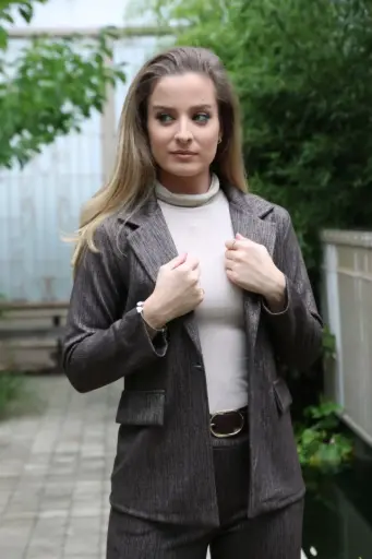 [10017468] Gemêleerde blazer Martin nm25