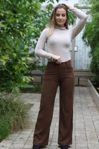 [10017470] Corduroy geribde velours broek Miley