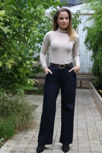 [10017473] Broek Musa krijtstreep fijne visgraat nm65