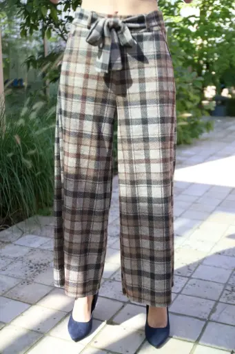 Culotte Lily Rose grote Schotse horizontale ruit flanel 