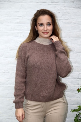 [10017516] Pul Lydia nm25 ronde hals bevat 25 percent super alpaga