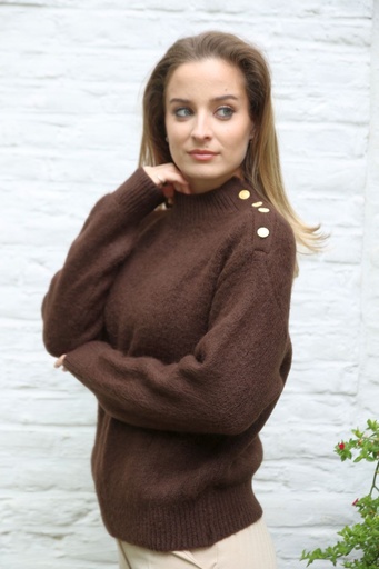 [10017532] Pul Lambert nm25 opstaande geribde kraag 4 retro knopen